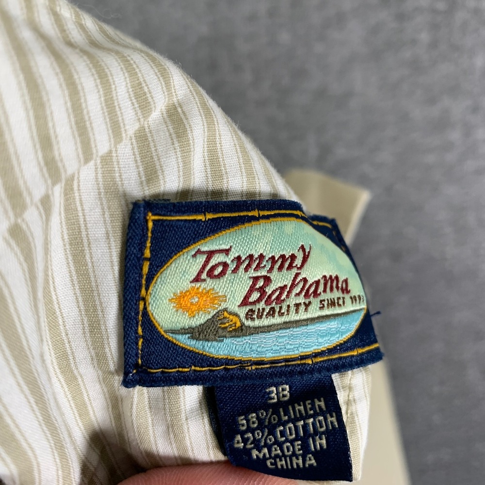 Tommy Bahama Pants Men 38x33 Beige Linen Relax Nomad Twill Trousers Casual NEW - Picture 4 of 12